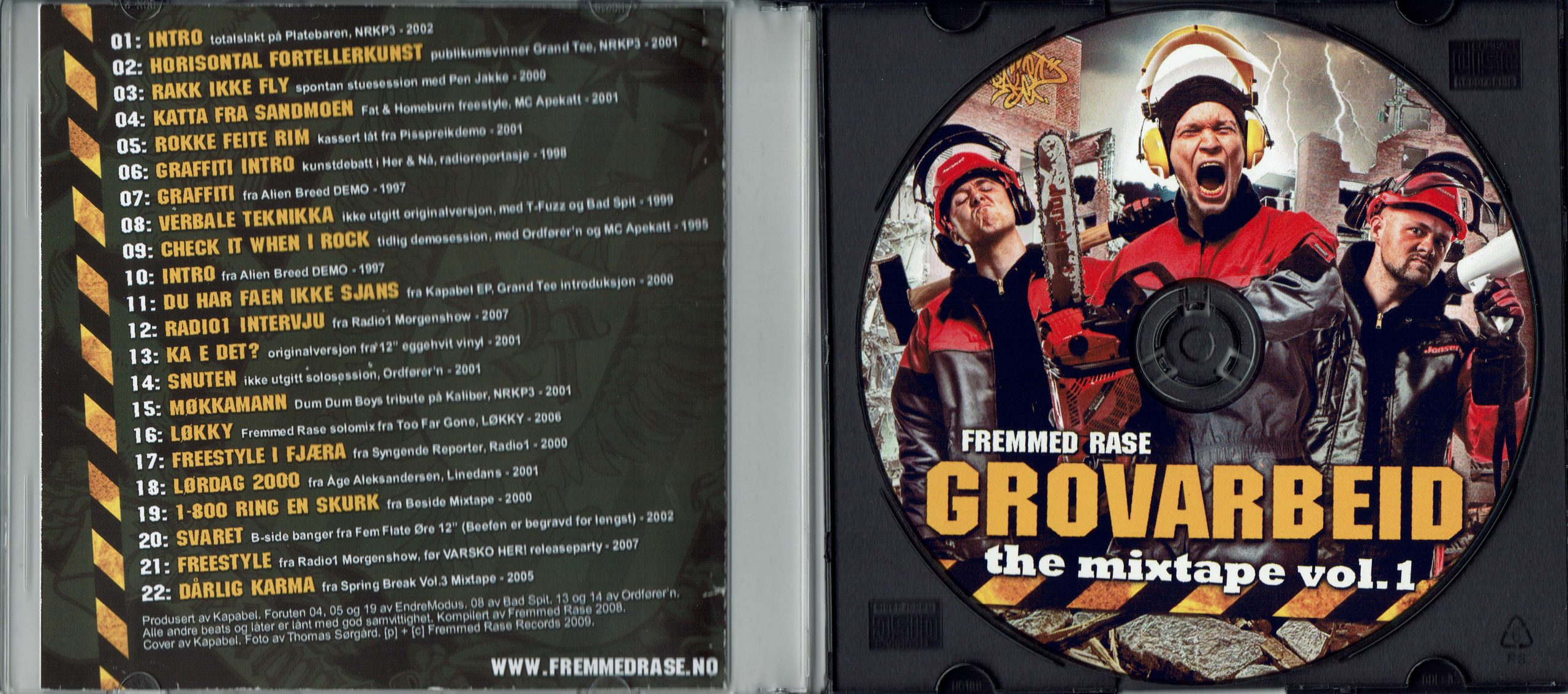Grovarbeid tracklist