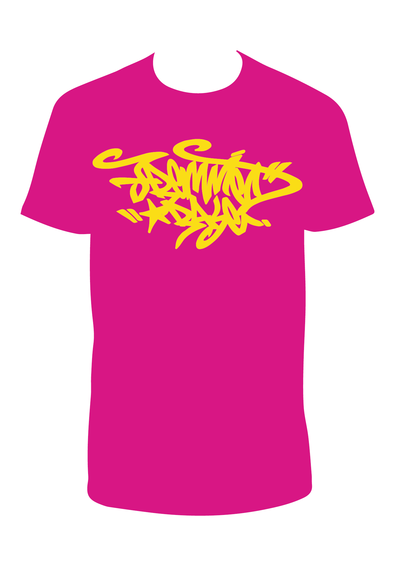 Hot pink t-shirt